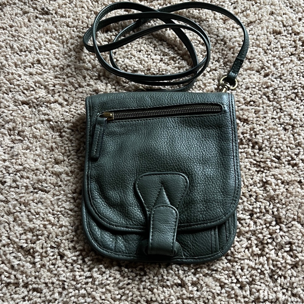 JP Ourse & Cie Green Leather Bag